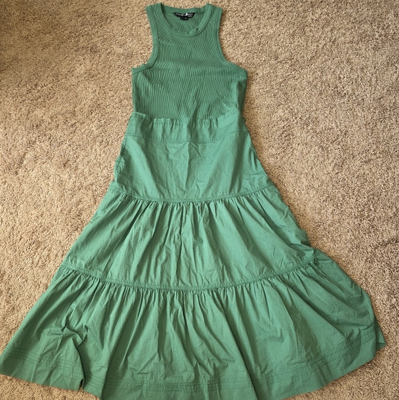 Veronica Beard Austyn Midi Mixed Media Dress- Size Medium - Picture 9 of 13